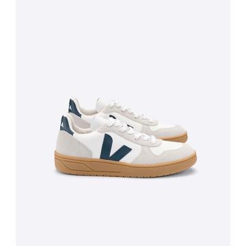 Veja V-10 B-MESH Women's Sneakers White/Beige | NZ 637MQZ